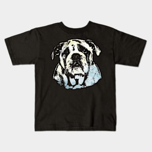 Cute English Bulldog Puppy Kids T-Shirt